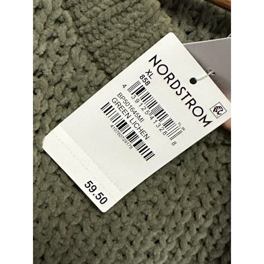 BP Nordstrom Oversized Chunky Knit Sweater Green Lichen‎ XL